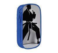 PPHGUT Impressive Karate Men Print Practical Pencil Case Multi-Compartment Office Travel School Art Daily Supplies