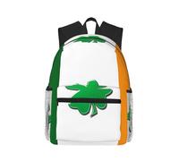 PPHGUT Irish Flag Print Casual Backpack Lightweight Travel Outdoor Adventures Camping Dual Shoulder Bag