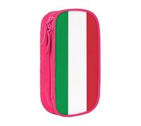 PPHGUT Italian Flag Print Practical Pencil Case Multi-Compartment Office Travel School Art Daily Supplies