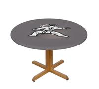 PPHGUT karate-highkick-icon Print Round Tablecloth Family Table Cover Kitchen Wedding Party Everyday Outdoor