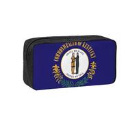 PPHGUT Kentucky State Flag Print Adults Spacious Case Large-Capacity Stationery Daily Carry Office Organizer Pouch