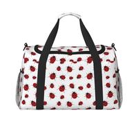 PPHGUT Ladybug Print Women Men Lightweight Hand Travel Bag Weekend Portable Foldable Shoulder Handbag