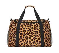 PPHGUT Leopard Pattern Print Women Men Lightweight Hand Travel Bag Weekend Portable Foldable Shoulder Handbag