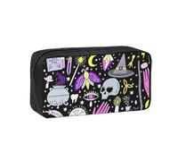 PPHGUT Magic Witch Witchcraft Bohemian Drawing Print Adults Spacious Case Large-Capacity Stationery Daily Carry Office Organizer Pouch