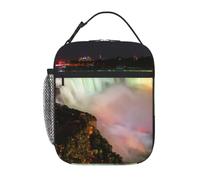 PPHGUT Niagara Falls Print Adults Lunch Bag Tote Waterproof Work Travel Reusable Portable Bento Box