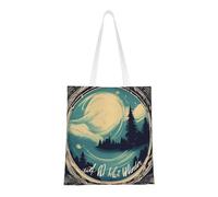 PPHGUT Not All Who Wander Are Lost 1 Print Lightweight Bag Reusable Handbag Versatile Unisex Work Gym Travel All Seasons Use