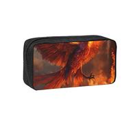 PPHGUT Phoenix Print Adults Spacious Case Large-Capacity Stationery Daily Carry Office Organizer Pouch