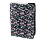 PPHGUT Pink Flamingo Print Men Women Passport Travel Document Lightweight Stylis Secure Business Leisure