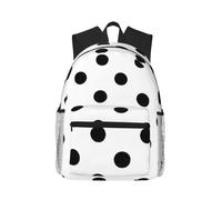PPHGUT Polka Dot Print Casual Backpack Lightweight Travel Outdoor Adventures Camping Dual Shoulder Bag