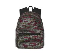 PPHGUT Programmer Programming Code Print Casual Backpack Lightweight Travel Outdoor Adventures Camping Dual Shoulder Bag