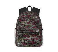 PPHGUT Programmer Programming Code Print Casual Backpack Lightweight Travel Outdoor Adventures Camping Dual Shoulder Bag