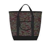 PPHGUT Programmer Programming Codeprint Large Capacity Cooler Insulated Women Men Tote Bag Travel Food Delivery Shopping