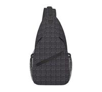 PPHGUT Purple Black Goth Spooky Print Men Women Cross Chest Bag Diagonally Sling Backpack Travel Running Daily Use