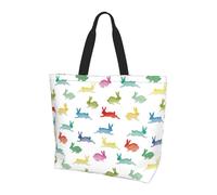 PPHGUT Rabbits in Different Poses Jumping Running Print Lightweight Large Capacity Shoulder Bag Women Men Crossbody Bags Fashion Accessory