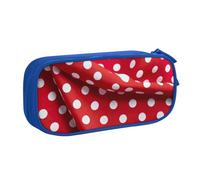 PPHGUT Red White Polka Dot Print Pencil Pouch Storage Cosmetics Art Tools Supplies Students Teachers Versatile Use