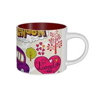 PPHGUT School Newspaper in English Print Adults Large Capacity Ceramic Mugs Home Office Kitchen Gifting Outdoor Everyday Use