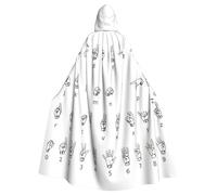 PPHGUT Sign Language Alphabet. Print Women Men Hooded Cloak Cosplay Costume Carnival Wizard Masquerade Travel Themed