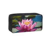 PPHGUT Spirit of The Lotus Print Adults Spacious Case Large-Capacity Stationery Daily Carry Office Organizer Pouch