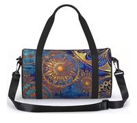 PPHGUT Starry Sky Mandala Print Sports Tote Bag Unisex Vacation Backpack Versatile Travel Weekend Commutes