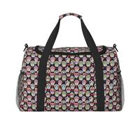 PPHGUT Sugar Skulls Print Women Men Lightweight Hand Travel Bag Weekend Portable Foldable Shoulder Handbag