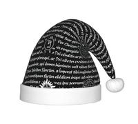 PPHGUT Supernatural Inspiration Print Kids Christmas Hat Comfortable Xmas Holiday Cap for Santa Party New Year Trim