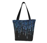 PPHGUT the Blue Binary Print Functional Shoulder Bag Comfortable Crossbody Bags Trendy Running Travel Outings