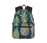 PPHGUT Tropical Fruit Pineapple Print Casual Backpack Lightweight Travel Outdoor Adventures Camping Dual Shoulder Bag