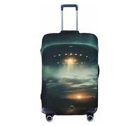 PPHGUT UFO At Night Print Suitcase Cover Universal Elastic Luggage Protector Travel Daily Business Vacation