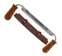 PPI Draw Knife 10” Straight Draw Wood Shaver - Debarking Tool, Bark Removal Tool