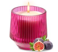 PPIFAS Mediterranean Figs and Sandalwood Scented Candles Gifts for Women, Mom, Valentine's Day, Christmas, Natural Soy Wax Aromatherapy Candle, Scented Jar Candle, Home Decor
