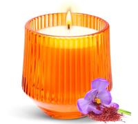 PPIFAS Refined Exotic Saffron & Sandalwood Scented Candles, Velvety Woody Scented Candles Gifts for Women Men, Home Decor