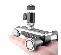 PPL-06S Mini Motorized Electric Track Slider Motor Dolly Truck Car for Camera Camcorder DV Dolly Panoramic Time Lapse