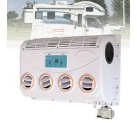 PPLDABNK 12/24V DC Car Air Conditioner- 390 CFM, 3800rpm, 5-Speed Fan, Dust Filter, 80W Copper Wire Motor, Intelligent Inverter, 360° Rotating Air Outlet | for Car, RV, Camper & Motorhome,24v