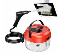PPLDABNK 1800W Steam Cleaning Machine Handheld, 1.5L Water Tank, 6-speed Adjustable Digital Touch Screen, Fast Heating with Dry Burn Protection, Suitable for Kitchen Oven Range Hood,Red
