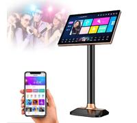 PPLDABNK 20-inch Touch Screen Karaoke Machine, 4K HD, Scan Code for Mobile Phone, WiFi Connection, Movie Playback, Millions of Songs Download, Multi-language Support,2T