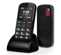 PPLDABNK 4G Cell Phone for Seniors,Dumb Phone Unlocked with SOS Button,1.8" LCD,Super-Loud Speaker,Speed Dial,Basic Phone with 1800mAh Battery,Charging Dock,Black