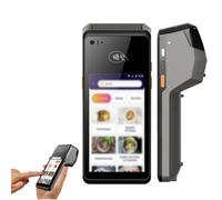 PPLDABNK 5" POS System With 720x1280 HD Display - 2600mAh Battery, Type-C Port, 58mm Thermal Printer, 2GB+16GB, 1D/2D Barcode Scanner | Payment Register For Snack Shops, Restaurants