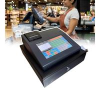 PPLDABNK 9" Smart Small Cash Register - SDRAM/NANDFLASH: 512MB/1GB, Includes POS Software, 58mm Printer, LCD Customer Display | Cash Register Till For Small Business