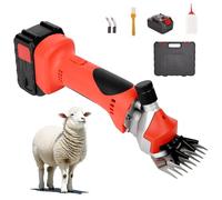 PPLDABNK Cordless Electric Wool Shears-450W, Equipped with 9/13-tooth Blades, Carbon Brushes, Cleaning Brushes and Oil Pots, Suitable for Heavy-haired Animals Such As Sheep,9 Teeth