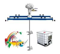 PPLDABNK IBC Air Mixer, Pneumatic Mixer, 3 Or 5 Cylinders, Stainless Steel, with Folding Propeller, Suitable for Paints, Coatings, Adhesives,3 cylinder