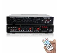 PPLDABNK Immersive 5.1 Surround Sound Amplifier: Ultimate Audio Center for TV, Karaoke & Home Theater with USB, FM/AM Radio And Subwoofer Bass,Black