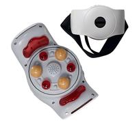 PPLDABNK Wireless Abdominal Massage Belt 3-Level Temperature Heating, 5 Modes + 3 Strengths, Bidirectional Kneading, 10min Timer, Menstrual Pain and Abdominal Distension Relief,White