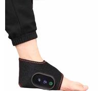 PPLDABNK Wireless Heated Ankle Stabilizer with Air Massage - 3-Temperature & 3-Speed Adjustable Hot Compress Therapy, Rechargeable Ankle Support for Pain Relief & Recovery,One