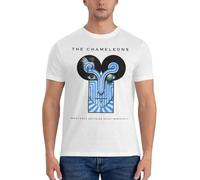 PPLKIdr666 What-Does-Anything-Mean-Band-T-Shirt-Round-Neck-T-Shirts-The-Chameleons White