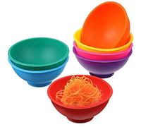 Ppmter 7 Pcs Mini Silicone Pinch Bowls, Prep and Serve Bowls, Reusable Snack Bowls Silicone Condiment Bowls for Sauce, Nuts, Candy, Fruits, Appetizer