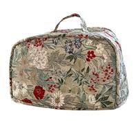 Ppmter Bread Maker Cover for Kitchen, Floral Printed Dustproof Toaster Cover Suitable for Standard Size Bread Machine, Small Kitchen Appliance