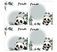 Ppmter Cartoon Panda Pad Adhesive Message Notes Tearable 50 Sheets School Stationery for Student Teacher Gift