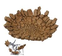 Ppmter Explode Effect Ground Platform Impact Ground Effect Prop for Toy Figures and Dolls Display Action Figures Model Accessories