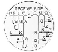 Ppmter Morse Code Coin Explore The Learn in Entertainment of Encryption Language and Games Pocket Token Chips Morse Code Challenge Coin