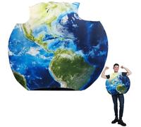 Ppmter Novelty Earth Costume for Adults Funny Earth Outfit Cosplay Costume for Halloween Carnival Themed Party